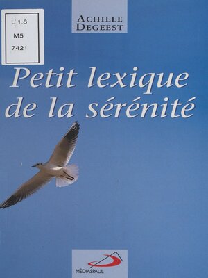 cover image of Petit lexique de la sérénité